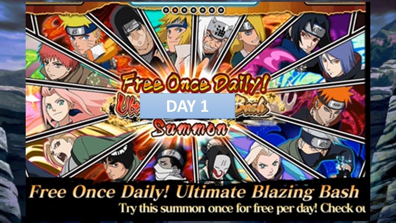 Nice start.......(Day 1 Free BB Multi) | Naruto Blazing