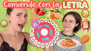 COMIENDO CON LA LETRA QUE TOQUE😳🍔🥗- Emilyn