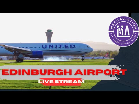 馃敶 LIVE Edinburgh Airport Planespotting 鉁堬笍