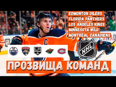 Видео: ПРОЗВИЩА Команд НХЛ - Edmonton Oilers, Florida Panthers, Los Angeles Kings, Minnesota Wild, Montreal