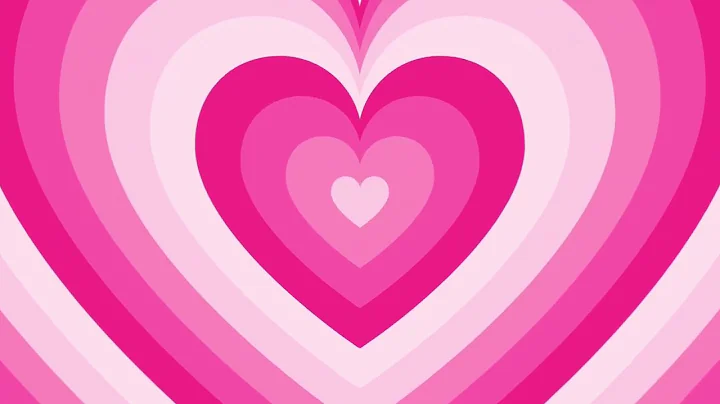 Pink Heart Background Screensaver Loop 1 Hour 1080p HD
