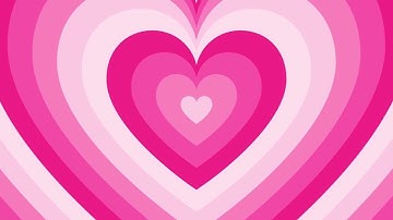 Pink Heart Background Screensaver Loop 1 Hour 1080p HD