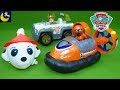 Paw Patrol Toys Tracker's Pull Back Jungle Rescue Zuma's Deluxe Hovercraft Vehicle Marshall Toy