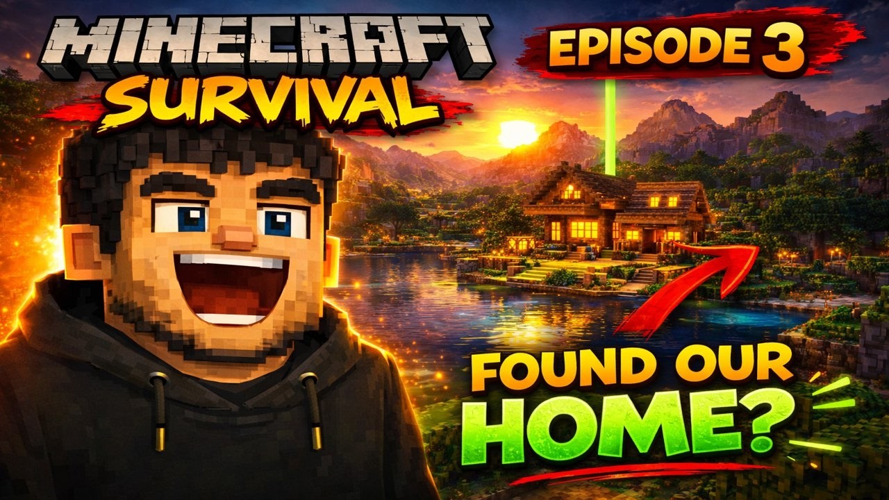 Minecraft Survival Episode 3# DID WE FOUND A PLACE FOR OUR HOME! - YouTube