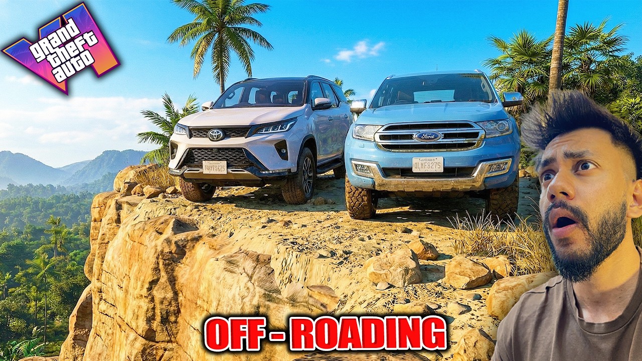 FORD ENDEAVOUR VS TOYOTA FORTUNER LEGENDER (DRAG RACE) & EXTREME OFFROAD |GTA 5 ABHISHEKKZ GAMING