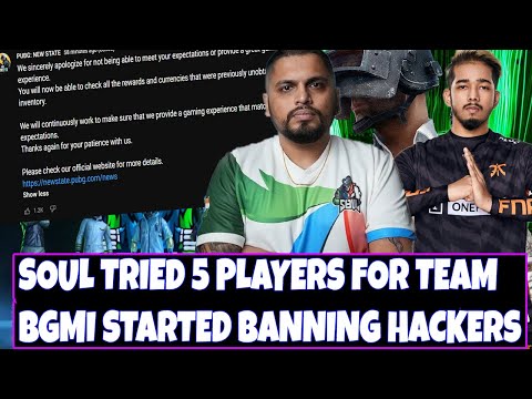 @SID Confirmed @Viru and 5 Other players gave Soul Tryouts and @sc0ut on BGMI banning Hackers