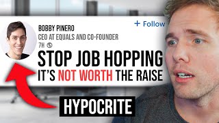 HYPOCRITE CEO  'STOP JOB HOPPING, ITS NOT WORTH THE RAISE YOU CAN GET'