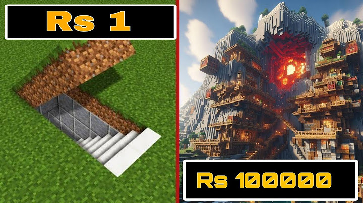 Rs1 vs Rs1,00,000 SECRET BASE BUILD BATTLE IN MINECRAFT