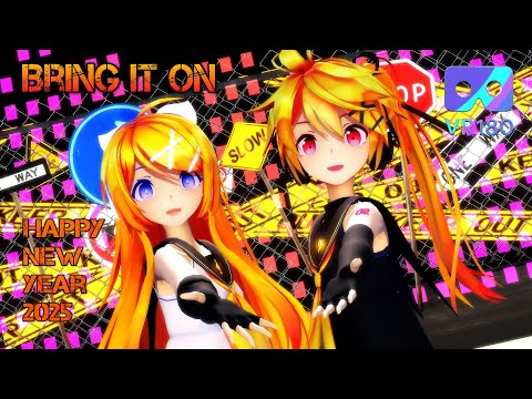 鏡音リン 32C 40点 MMD] [VR180] [6k] BRING IT ON 劣等上等 Sour式鏡音リン - YouTube