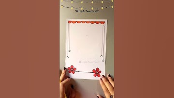Simple and Easy Border Design/Assignment Front Page Design/Project File Decoration #shorts #viral