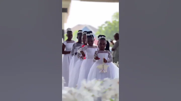 💕 So cute😍Flower girls entry. #wedding #shortfeed #africa #2023 #viral