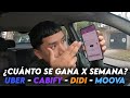 MIS GANANCIAS con UBER, CABIFY, DIDI y MOOVA en 1 semana de trabajo - Cuál es la mejor para mí?