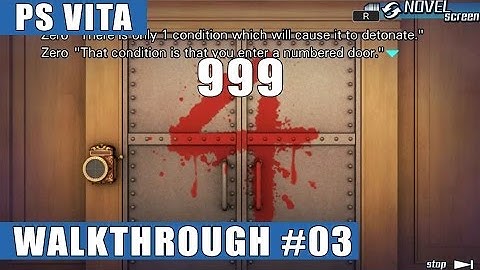 999: Nine Hours, Nine Persons, Nine Doors Walkthrough/Gameplay #3 (Doors 4/5)
