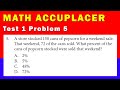 Math Accuplacer - Test 1 Problem 5