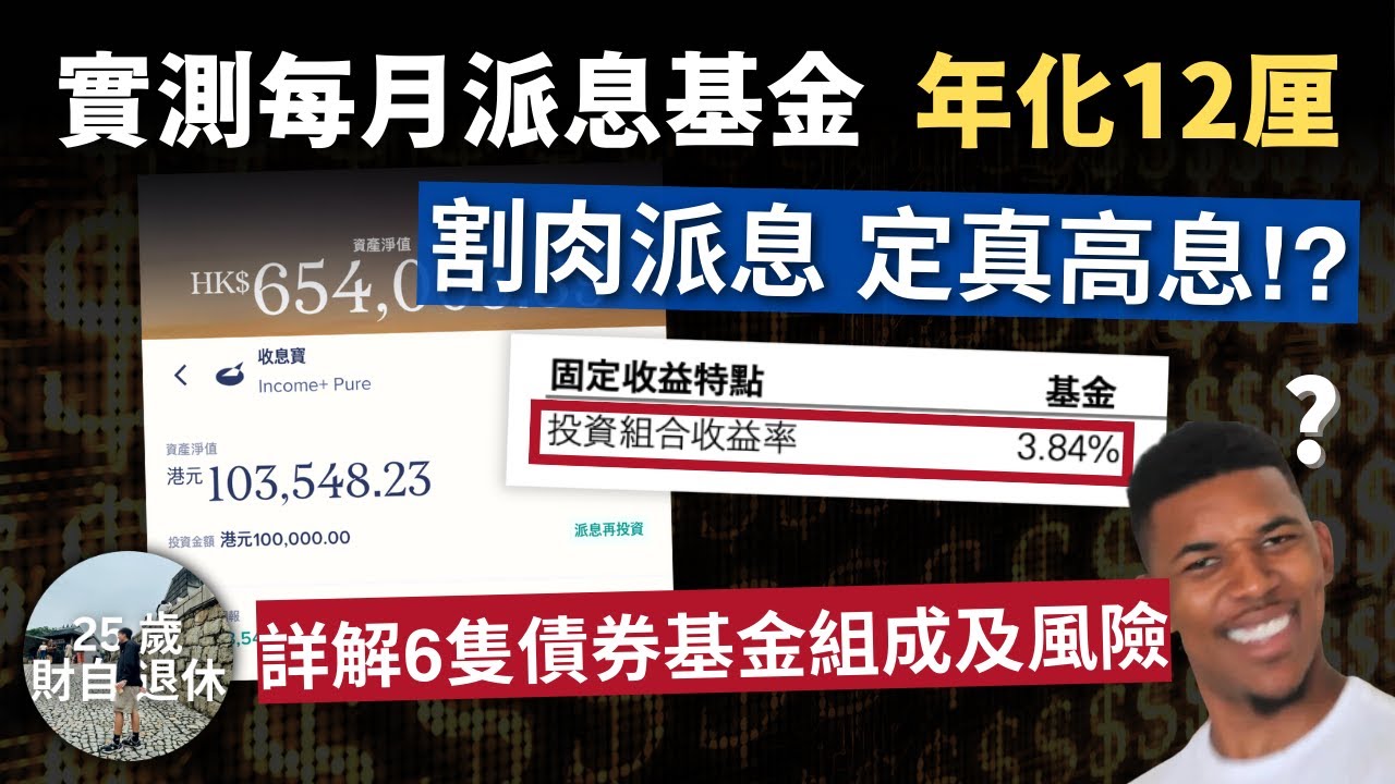 【實測12厘派息基金】被動收入大爆發 定割肉假派息? 詳解Syfe收息寶6隻債券基金 減息週期可以賺息+賺價? 
