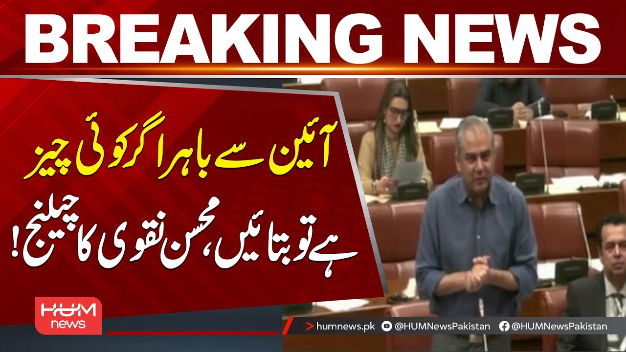 If Anything Is Unconstitutional, Point It Out!” Mohsin Naqvi’s Challenge| Hum News | Pakistan