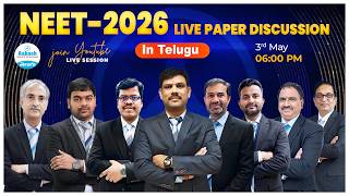 NEET 2026 LIVE PAPER DISCUSSION || Aakash Institute - Telugu
