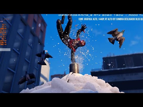 Ideapad Gaming 3 RTX 3060 2021 - VBIOS Tongfang 130W - Gameplay Marvel