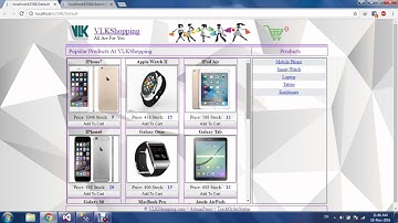 Online Shopping Cart Project E-commerce Using ASP.NET