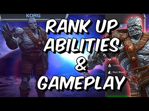 Korg Rank Up, Abilities & Gameplay! – Marvel Contest Of Champions