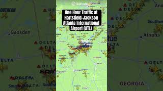 One Hour Traffic at Hartsfield–Jackson Atlanta International Airport (ATL) #aviation #atlanta