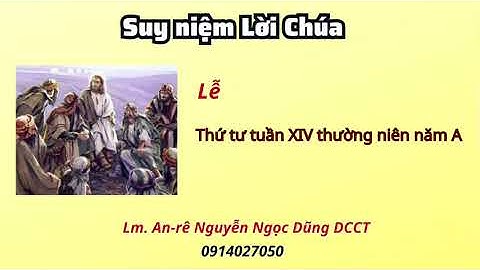 Suy niệm Lời Chúa thứ tư tuần VI thường niên năm A 12.07.2023 Lm. Anre Nguyễn Ngọc Dũng