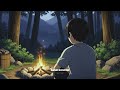 [🔥ASMR] 밤 숲 속 모닥불 소리와 잔잔한 음악 | 집중 · 공부 · 힐링용 입체음향