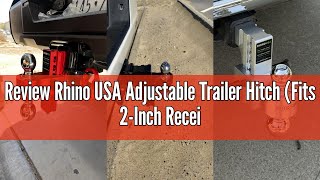 Celebrity Review Rhino USA Adjustable Trailer Hitch (Fits 2-Inch Receiver) - Heavy Duty Aluminum Tow Hitches w Wealth
