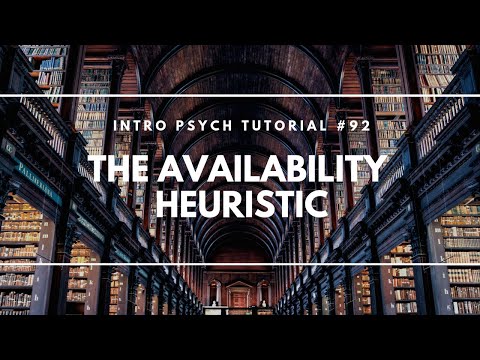 The Availability Heuristic (Intro Psych Tutorial #92)