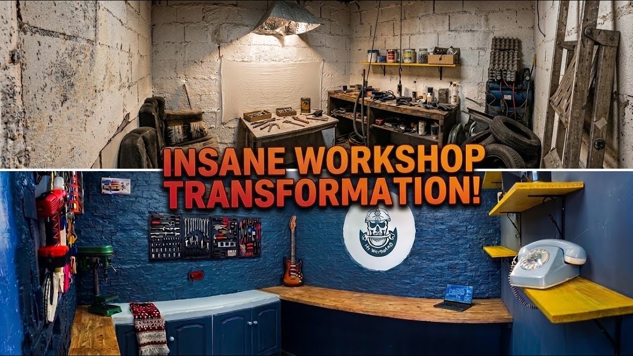 Transforming a room into a workshop Timelapse - YouTube