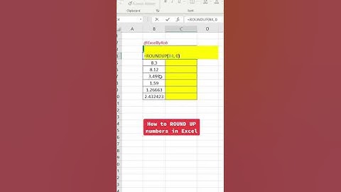 How to Round UP numbers in Excel! #excel