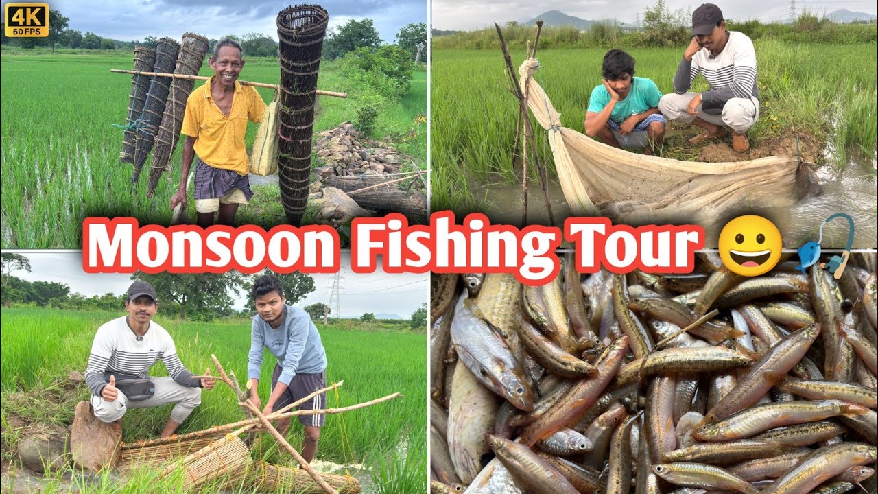 बारिश के बाद गाँव-गाँव घूमकर देखी अनोखी फिशिंग 🎣🐟 | Traditional Fishing of Villages 🎣🐠||