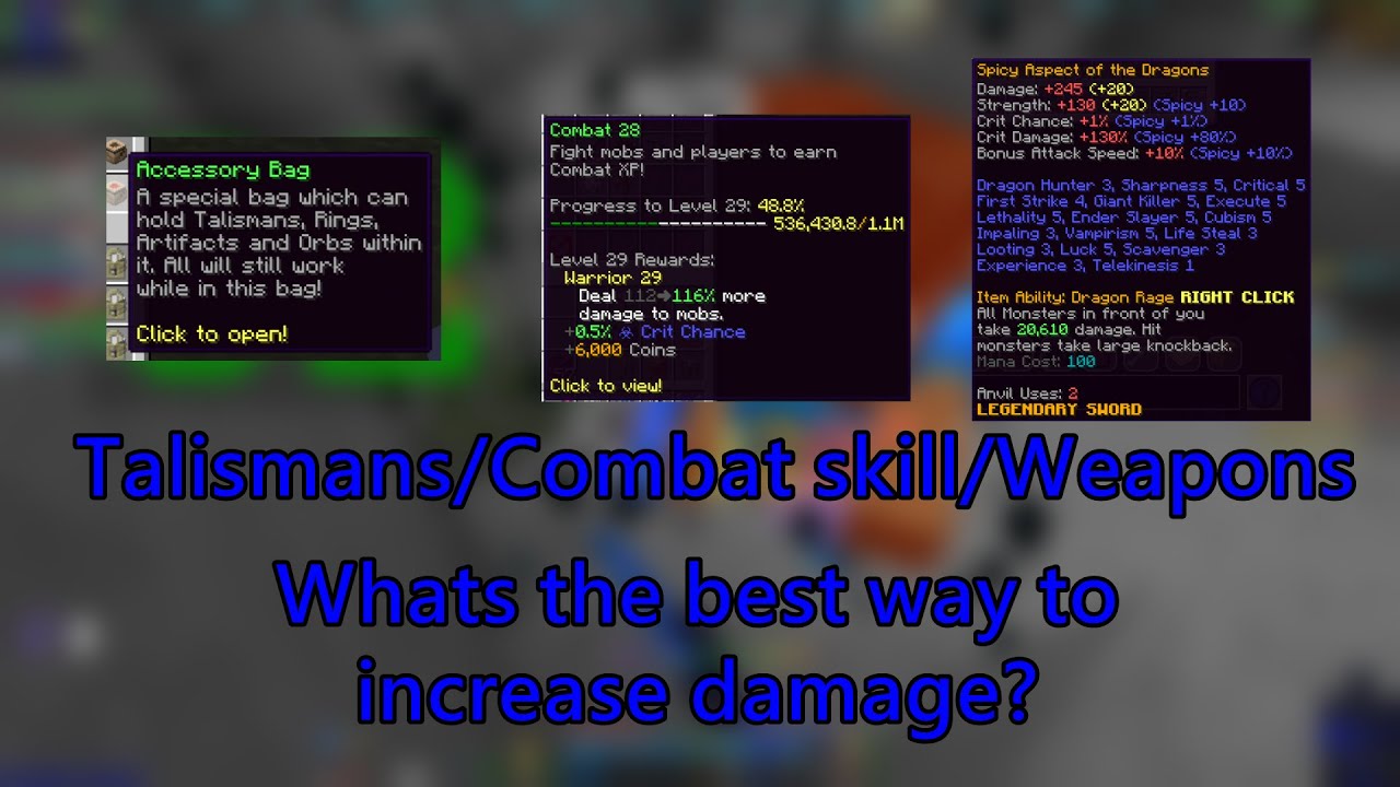 How to Increase your damage in Hypixel Skyblock. YouTube