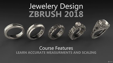 Jewelery Design in ZBrush 2018 - Complete Jewelery Course - learn zBrush