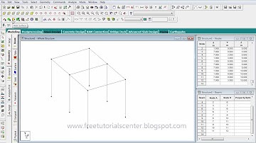 StaadPro Beginners Course Drawing Shear Wall Lesson 3_6 Arabic