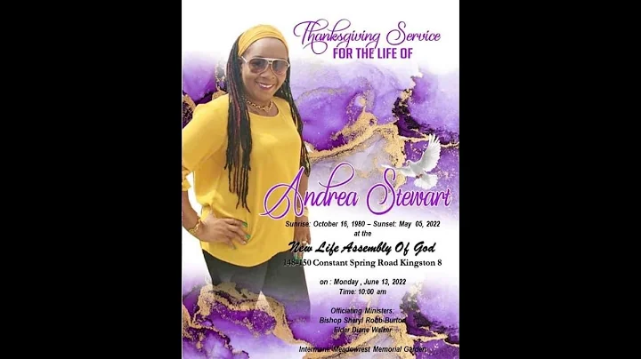 ANDREA STEWART  THANKSGIVING SERVICE WIFE OF TINGA...