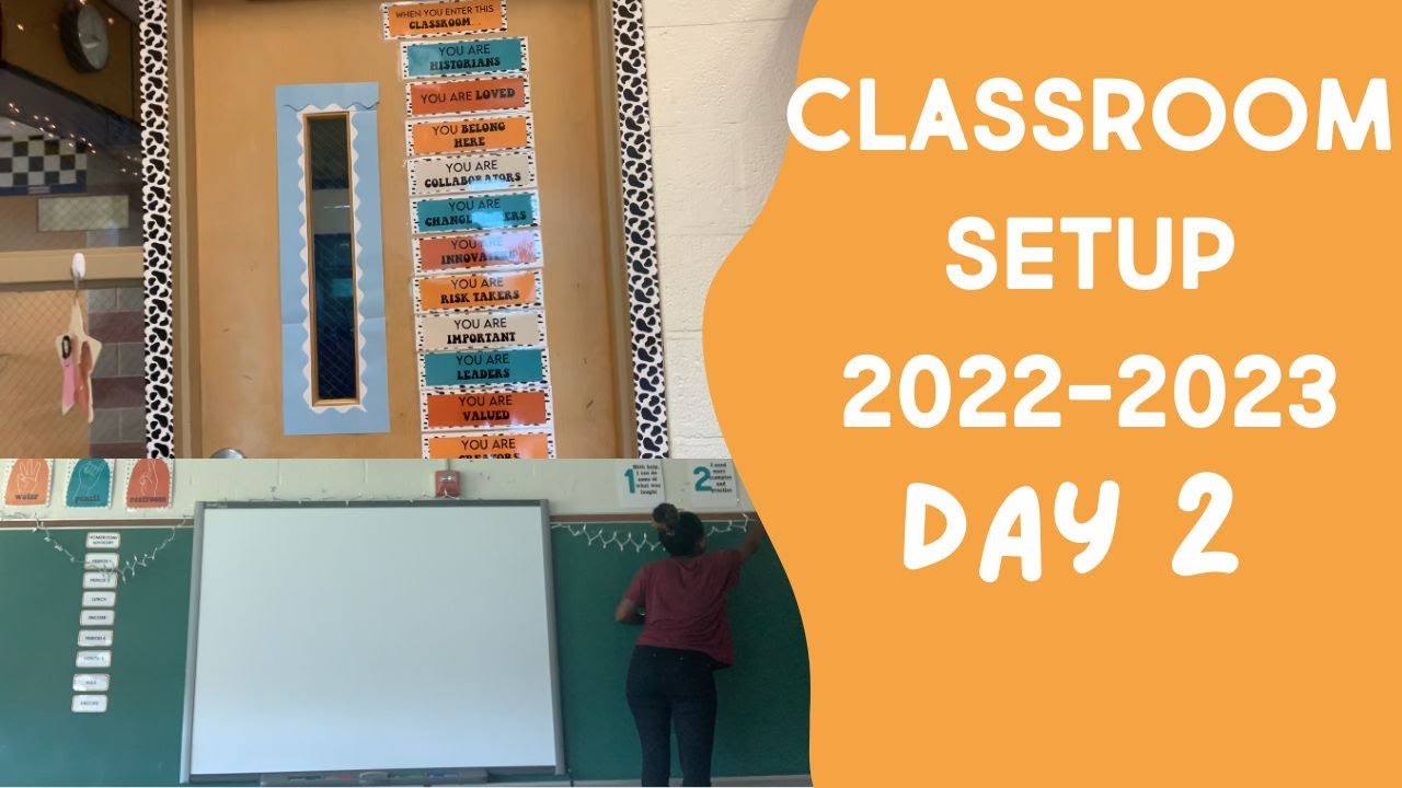 classroom setup day 2 2022 - 2023 | first-year middle school teacher