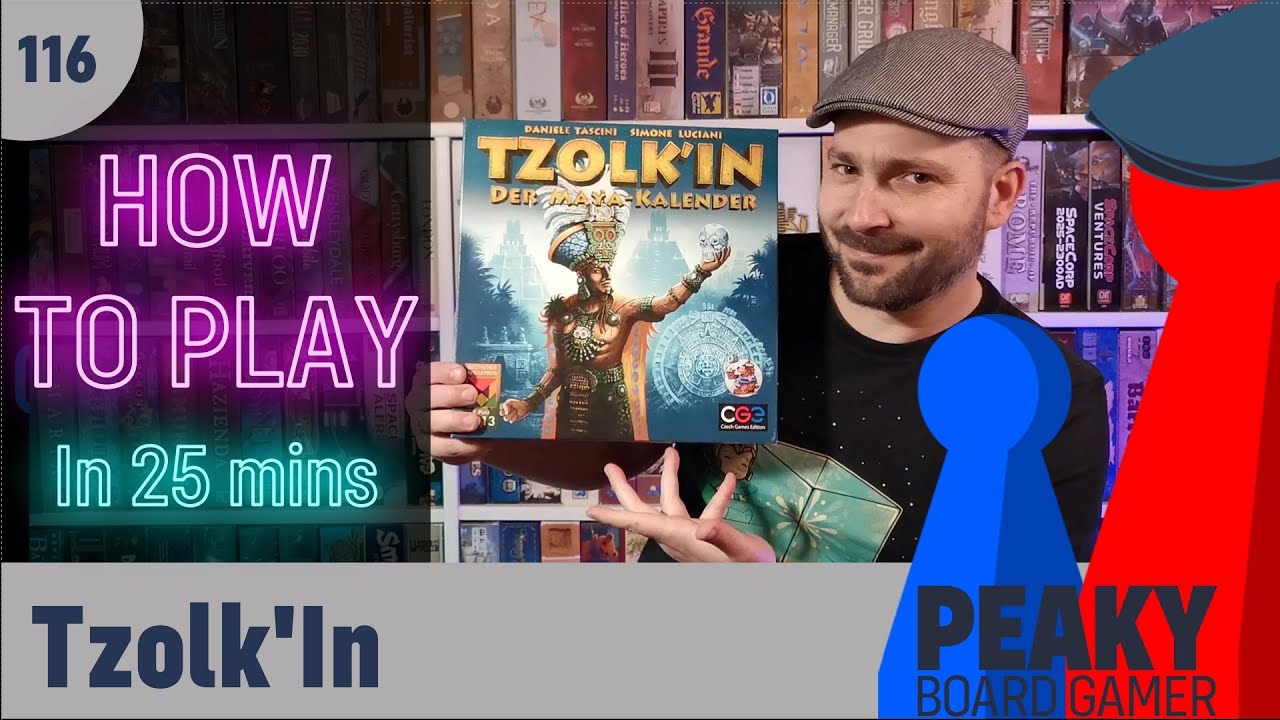 How to play Tzolk'In : The Mayan Calendar board game - Full teach - Peaky Boardgamer