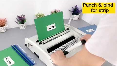 22 Sheets Manual Desktop Binding Machine Electric For Office