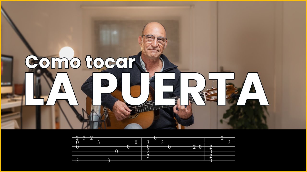 Como tocar LA PUERTA en Guitarra 🎸 | Acordes y Tabs PERFECTOS!!!👌👌👌