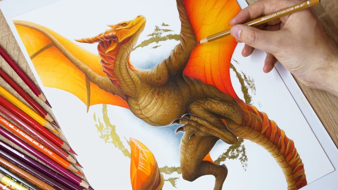 Drawing My Own Dragon - Timelapse Fantasy Art