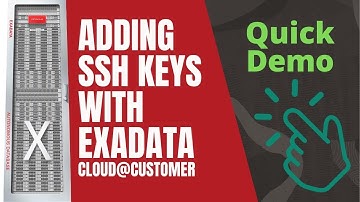 ExaCC: Adding SSH Keys to Exadata Cloud @ Customer virtual cluster