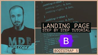 Build A Landing Page using Bootstrap 5 | Full Step by Step Tutorial