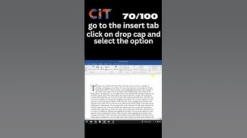 "How to Insert a Drop Cap in MS Word: A Step-by-Step Guide"|| Day 70 for 100 Days Challenge