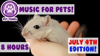 JULY 4TH Playlist! Soothing Music to Calm Pets Scared of Fireworks! Hamsters, Guinea Pigs, Rabbits🎆