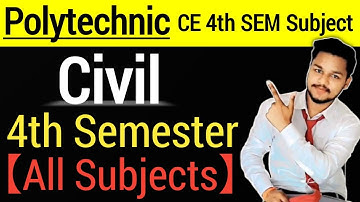BTEUP/Polytechnic | 4th Semester Civil Engineering | Syllabus 2021-22