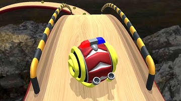 Rolling Balls 3D Sky Race Speedrun Gameplay Max Level 38