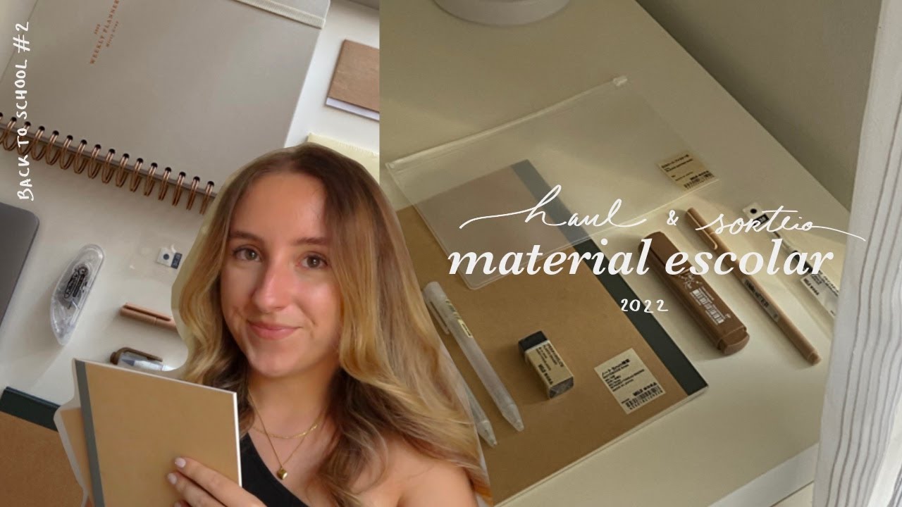 Haul & Sorteio de Material Escolar!! 📓🤍 | 2022 (ENCERRADO)