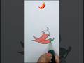 🌶️ How to draw Red chilli #art #creative #trending #youtubeshorts #dibueducationarts ..
