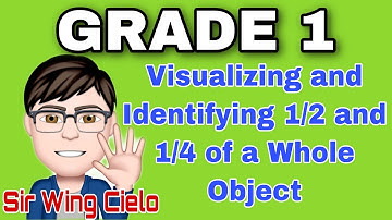 Visualizing and Identifying 1/2 and 1/4 of a Whole Object | Wing Cielo